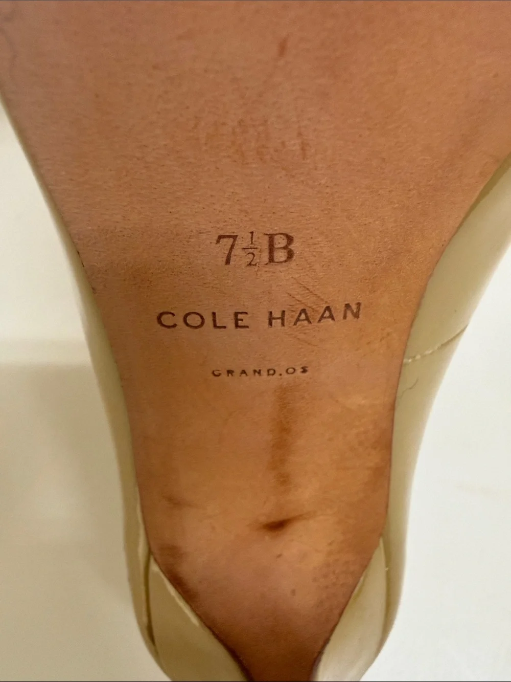 Cole Haan Patent Pointed-Toe Pumps in Mustard